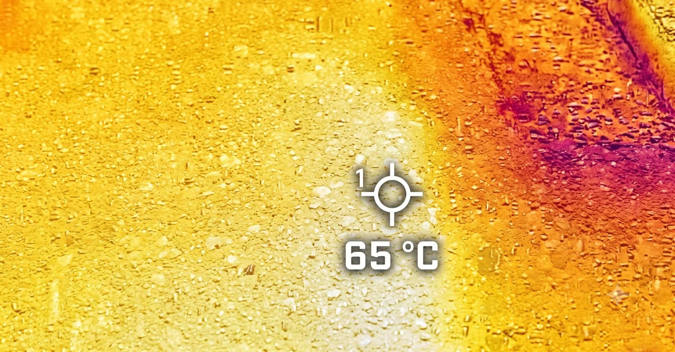 Nous avons mesuré la température de l'asphalte avec la caméra thermique : 65 °C, pourquoi fait-il de plus en plus chaud ?