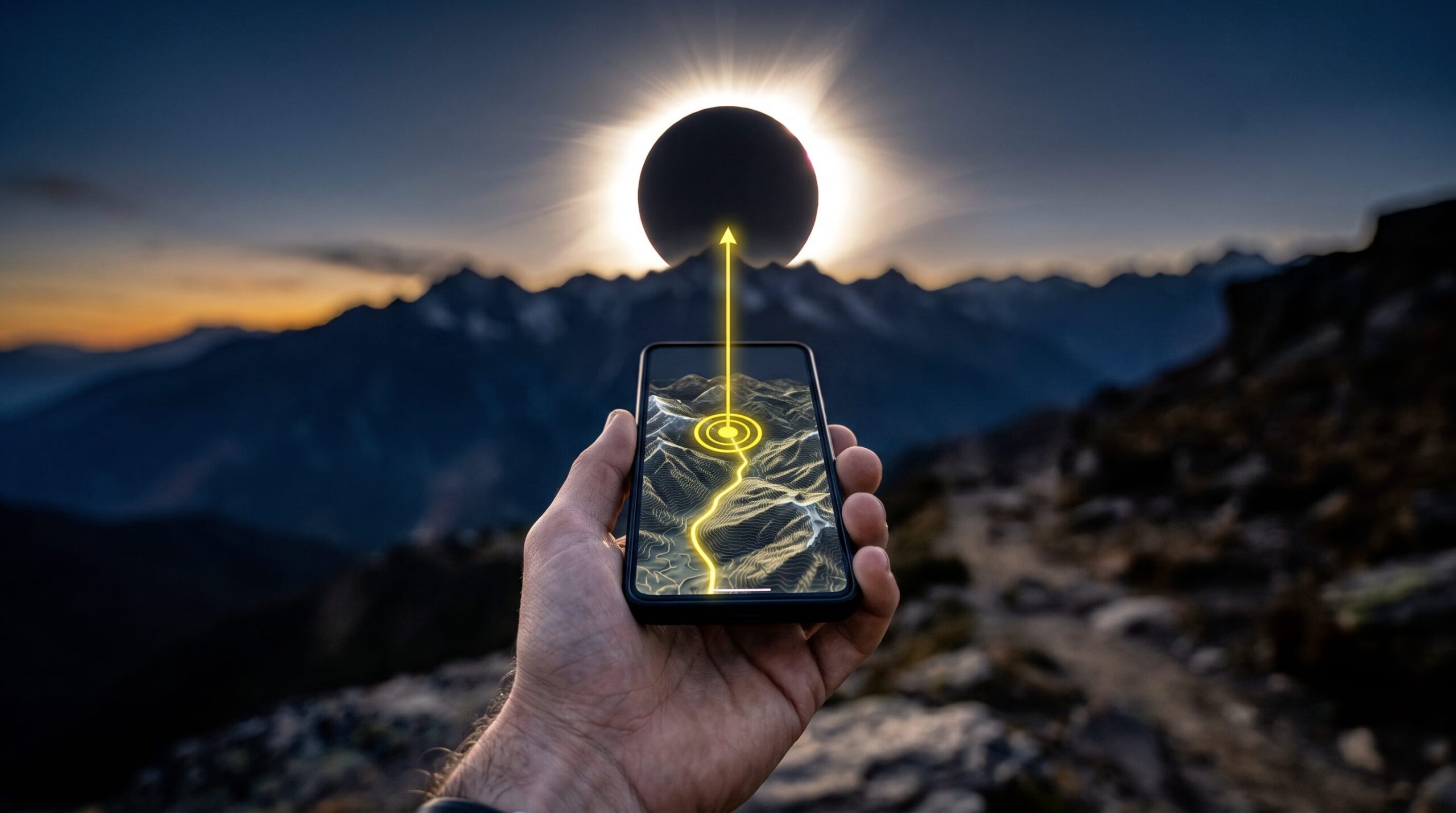 Les meilleures applications pour trouver l'endroit idéal pour voir l'éclipse solaire du 12 août 2026