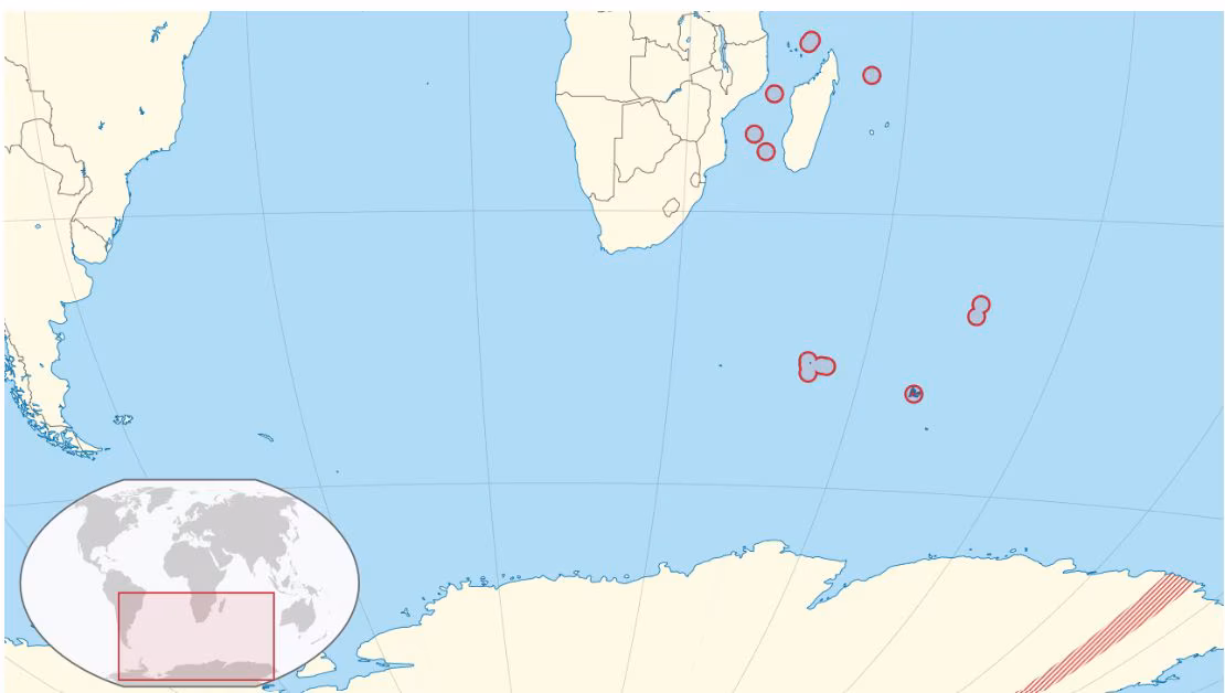 Terres australes et antarctiques françaises, une collectivité d'outre-mer composée de 5 districts classés au patrimoine mondial de l'UNESCO
