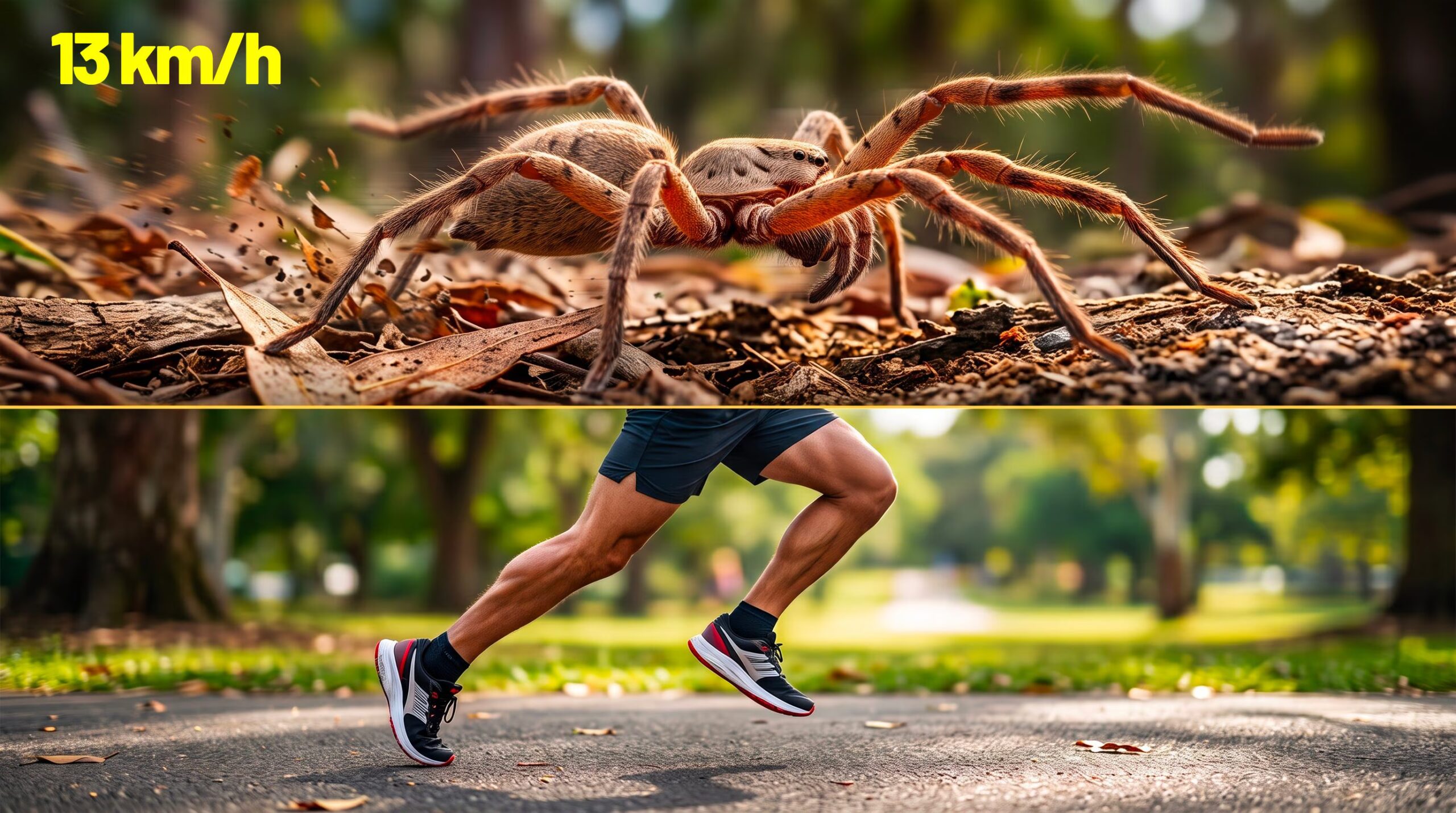L'araignée la plus rapide du monde est l'Heteropoda jugulans australien : elle court à 3,59 m/s, comme un homme