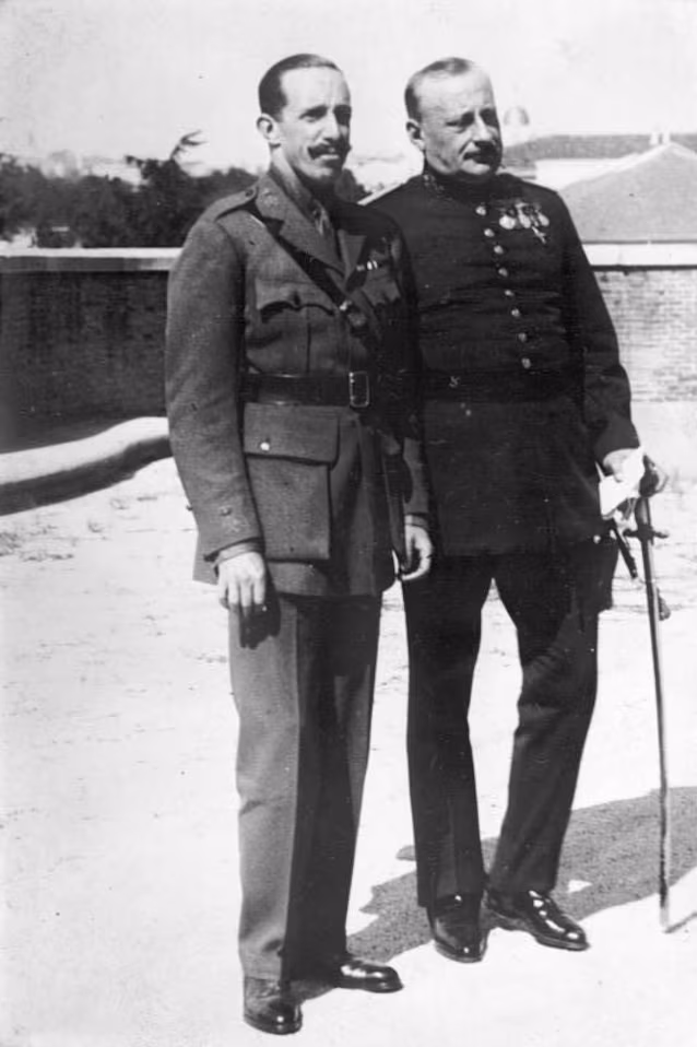 Mighel Primo de Rivera et Alfonso XIII en 1930