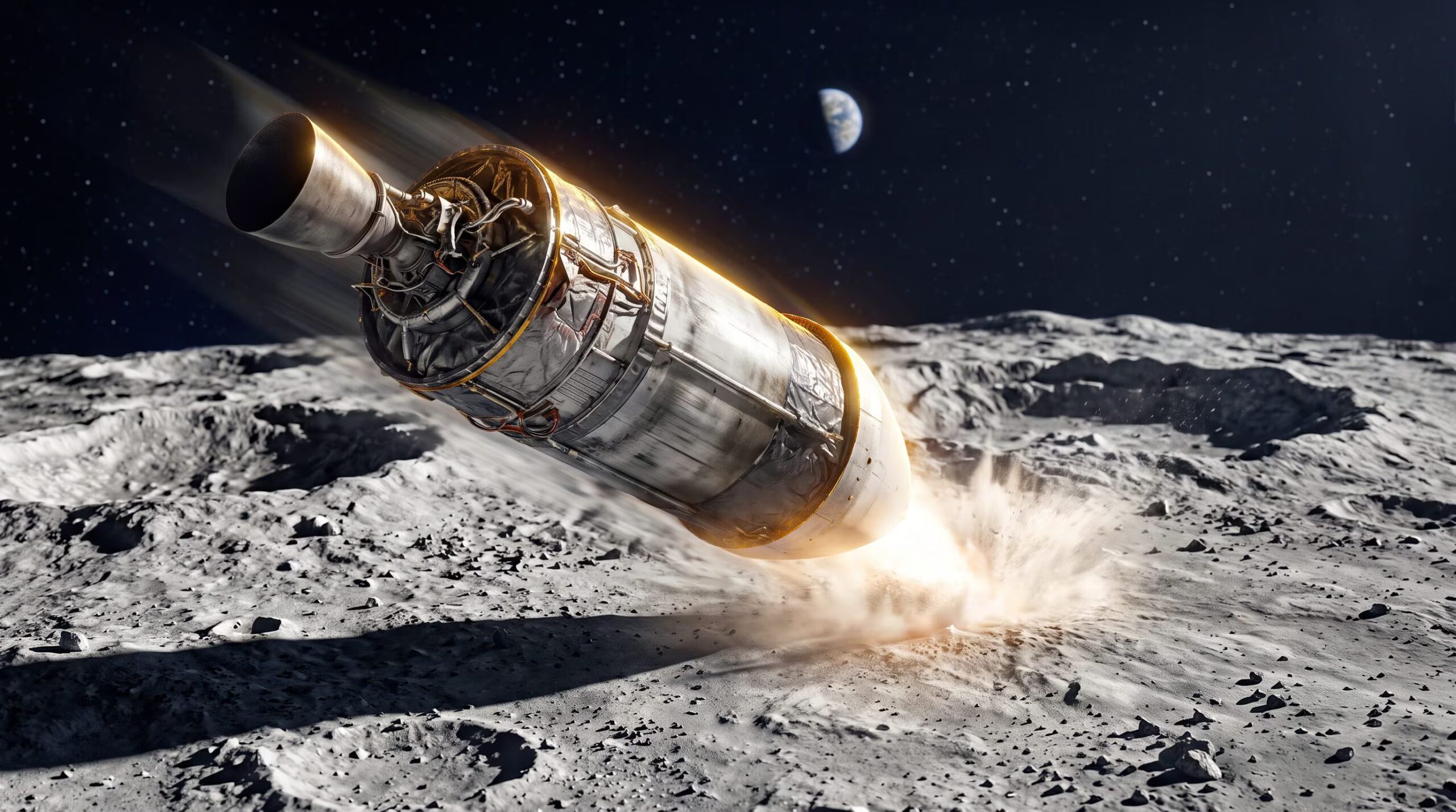 Un morceau de la fusée SpaceX de 12 m de long frappera la Lune le 5 août : il servira à mieux étudier les collisions