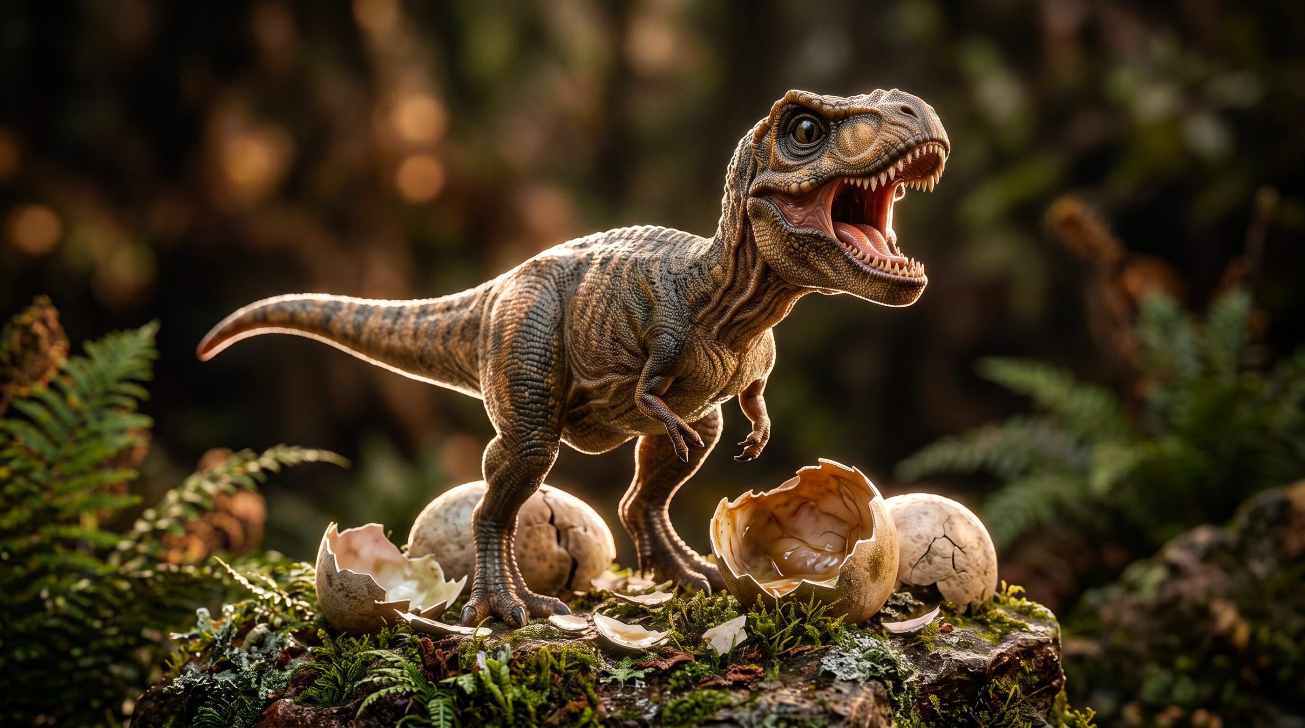 Les bébés T. rex pesaient 1,7 kg et mesuraient 70 cm, mais c'étaient déjà des prédateurs capables de chasser