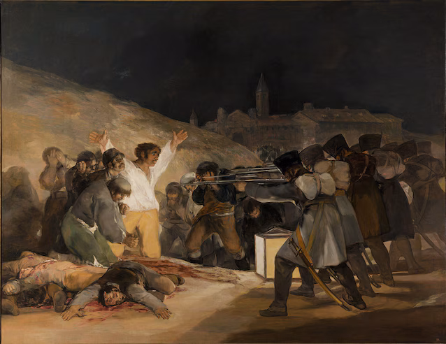 3 mai 1808. Peinture de F. Goya