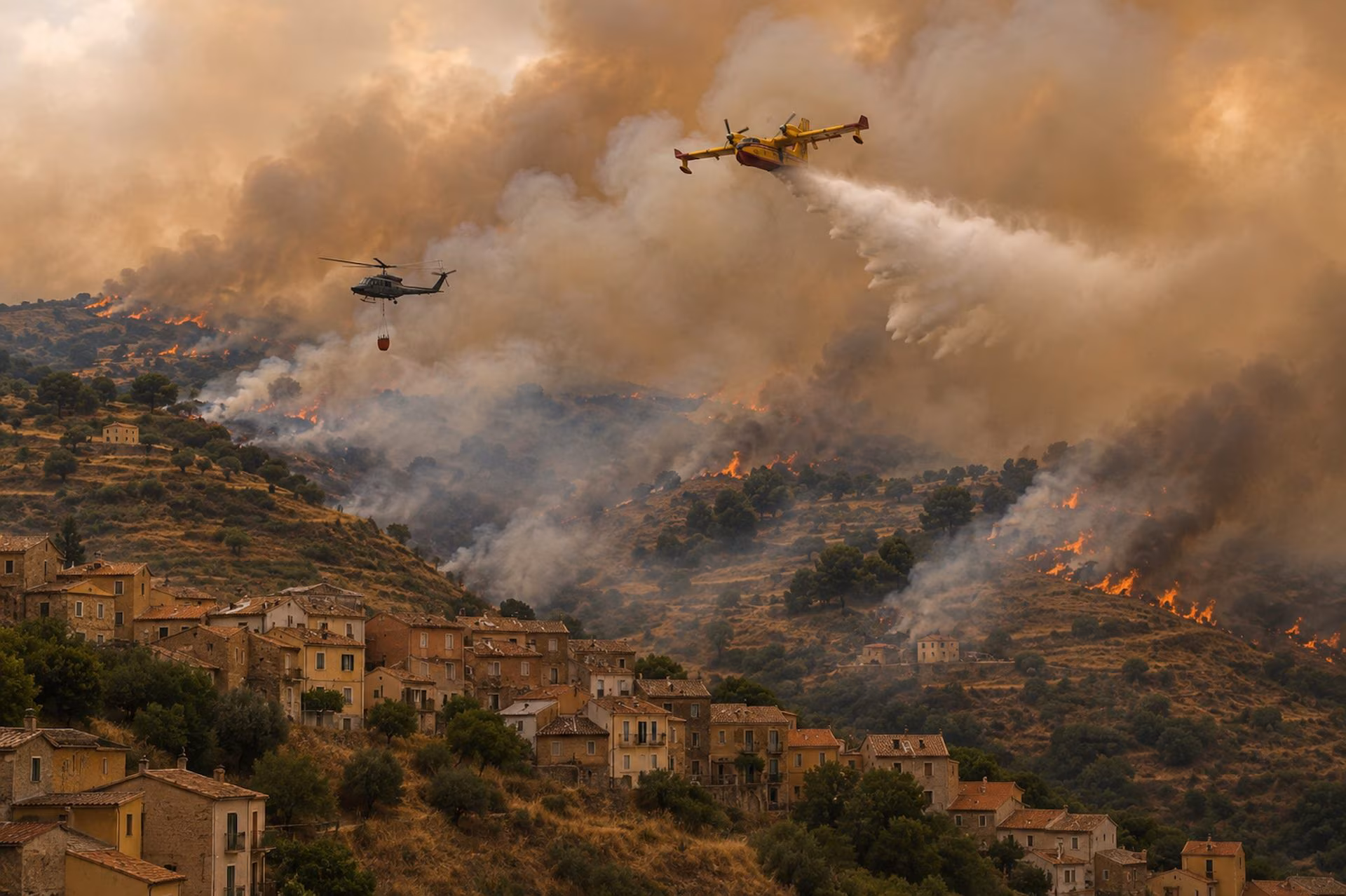 Incendies en Sicile, des dizaines d'incendies et des centaines de personnes évacuées de Palerme vers Catane : les zones les plus touchées