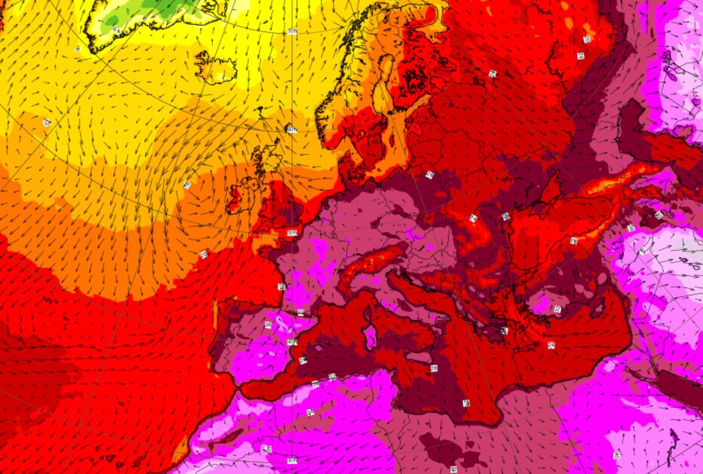 La quatrième vague de chaleur arrive en Italie à partir du 29 juillet, au-dessus de 38°C : les prévisions et quand elle prendra fin
