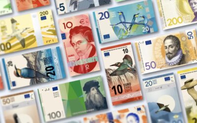 L&rsquo;euro change de visage, la BCE dévoile les 10 propositions pour les nouveaux billets : à quoi ils ressembleront