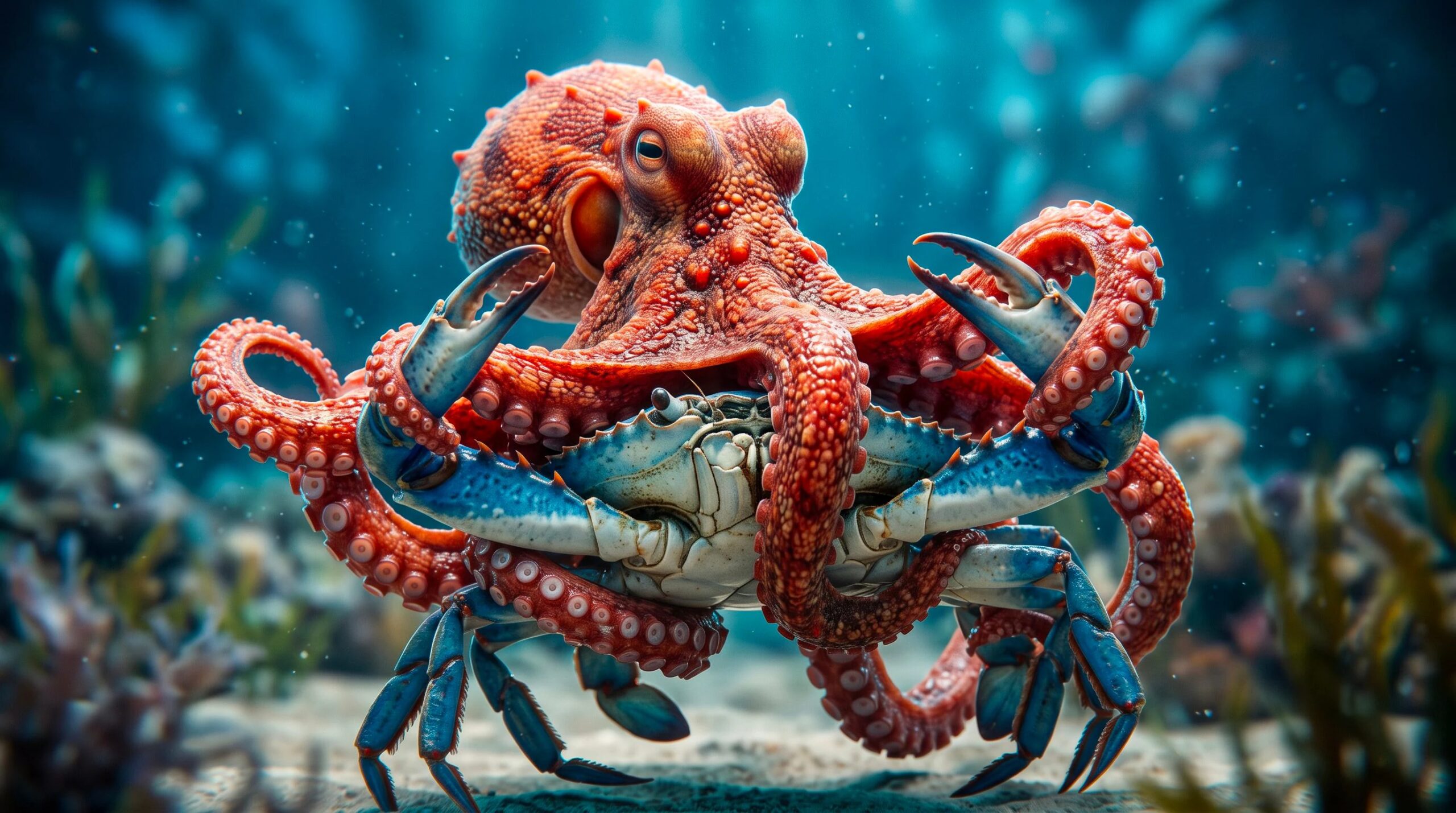 Les poulpes mangent des crabes bleus : la recherche italienne se concentre sur leur relâchement dans la mer pour les combattre