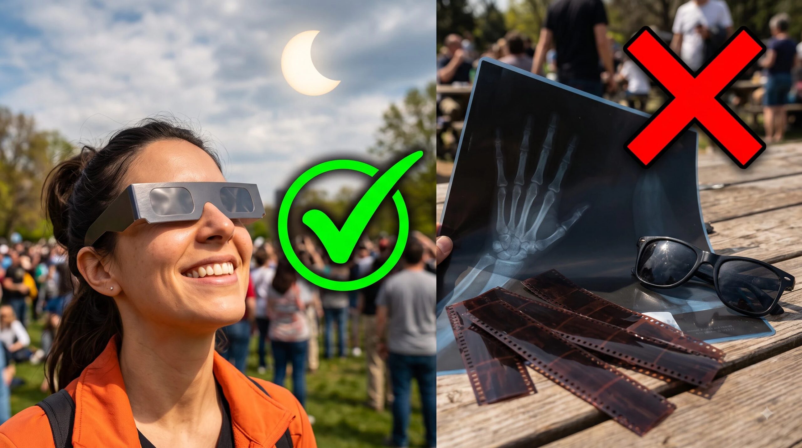 Pourquoi ne pas observer l'éclipse solaire sans lunettes ou avec des méthodes de bricolage : risques et dégâts pour le MoS