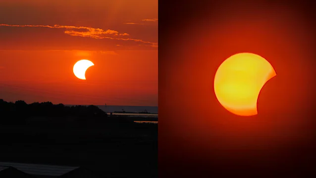 Eclipse de Paceco Sicile