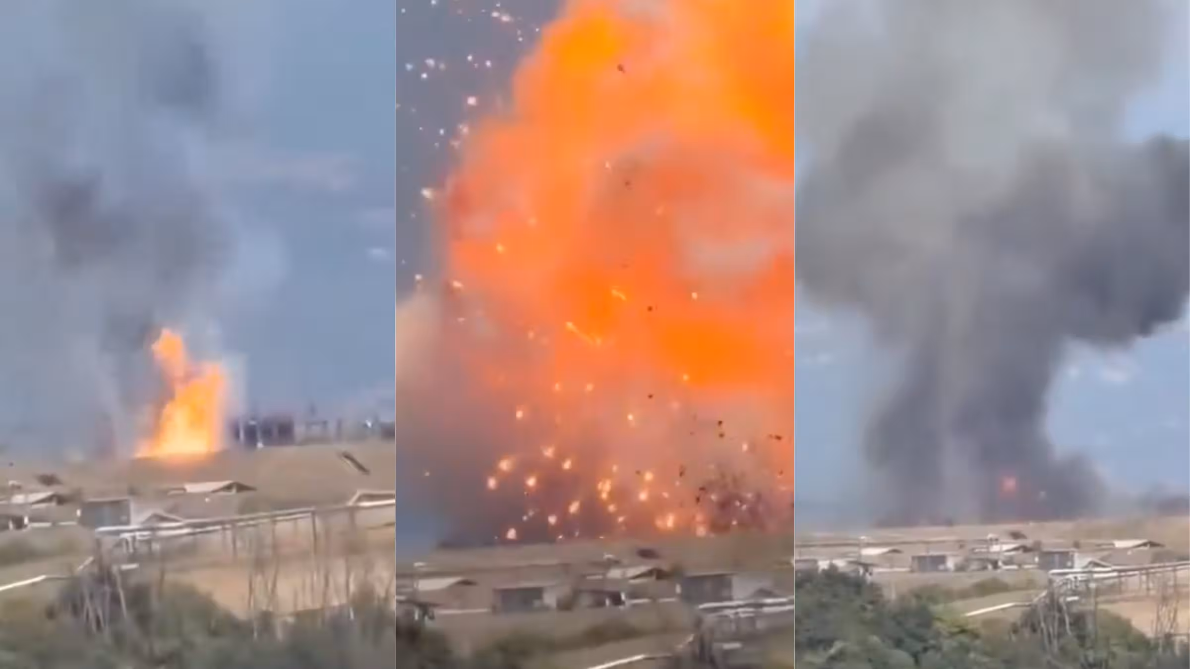Explosion à Colleferro, Rome, dans une usine de production de munitions et de carburant