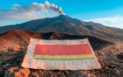 Qu&rsquo;est-ce que le tremblement volcanique de l&rsquo;Etna provoqué par la montée du magma et quelles valeurs montre le graphique INGV