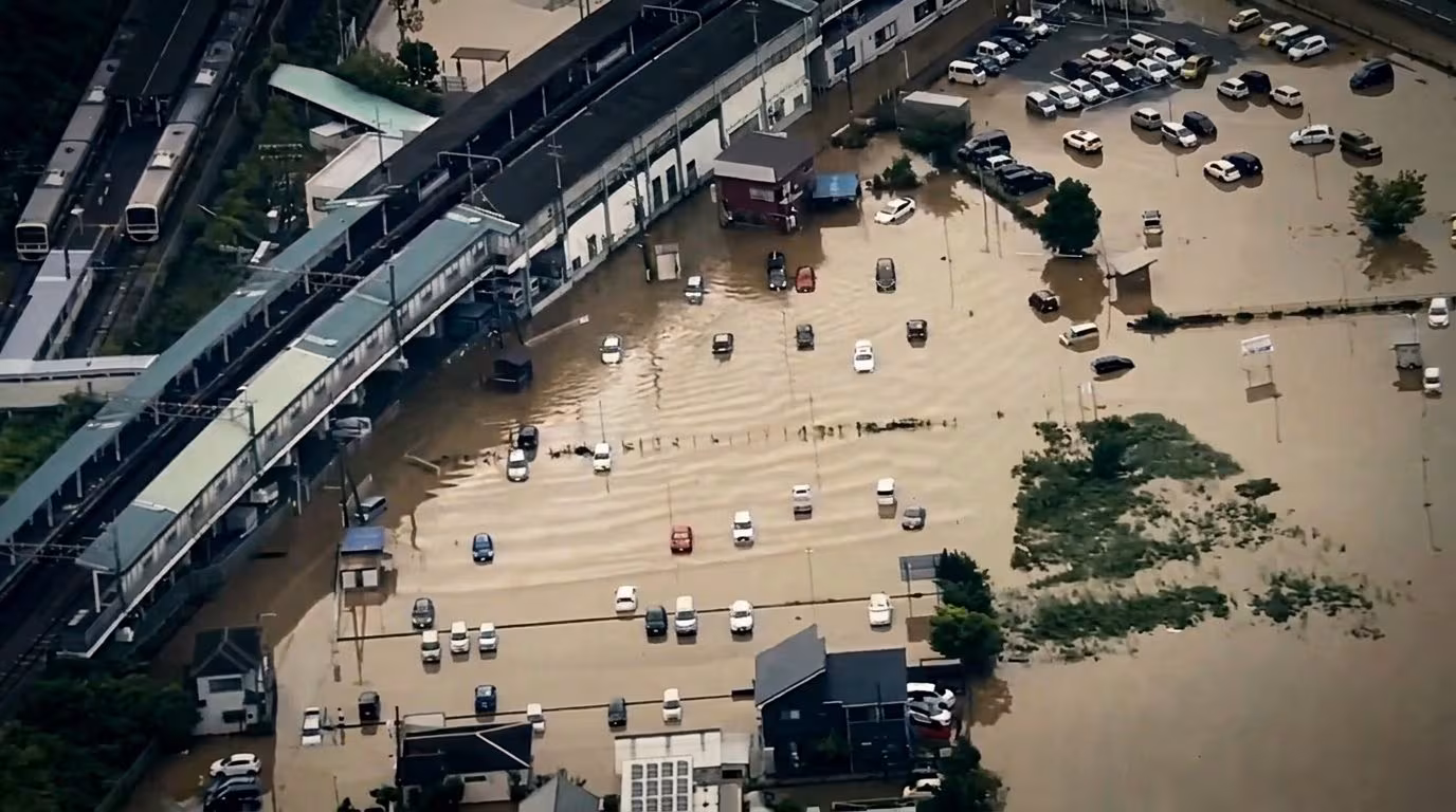 Pluies torrentielles au Japon et inondations, villes submergées d’eau et de boue : le rôle de la crise climatique