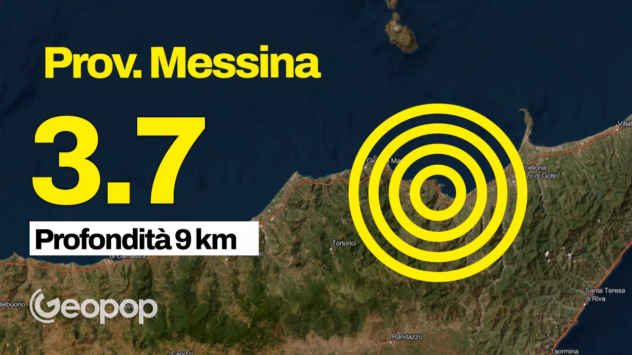 Tremblements de terre à Oliveri de magnitude 3,7 et 3,3, ressentis à Messine et sa province : des gens dans les rues