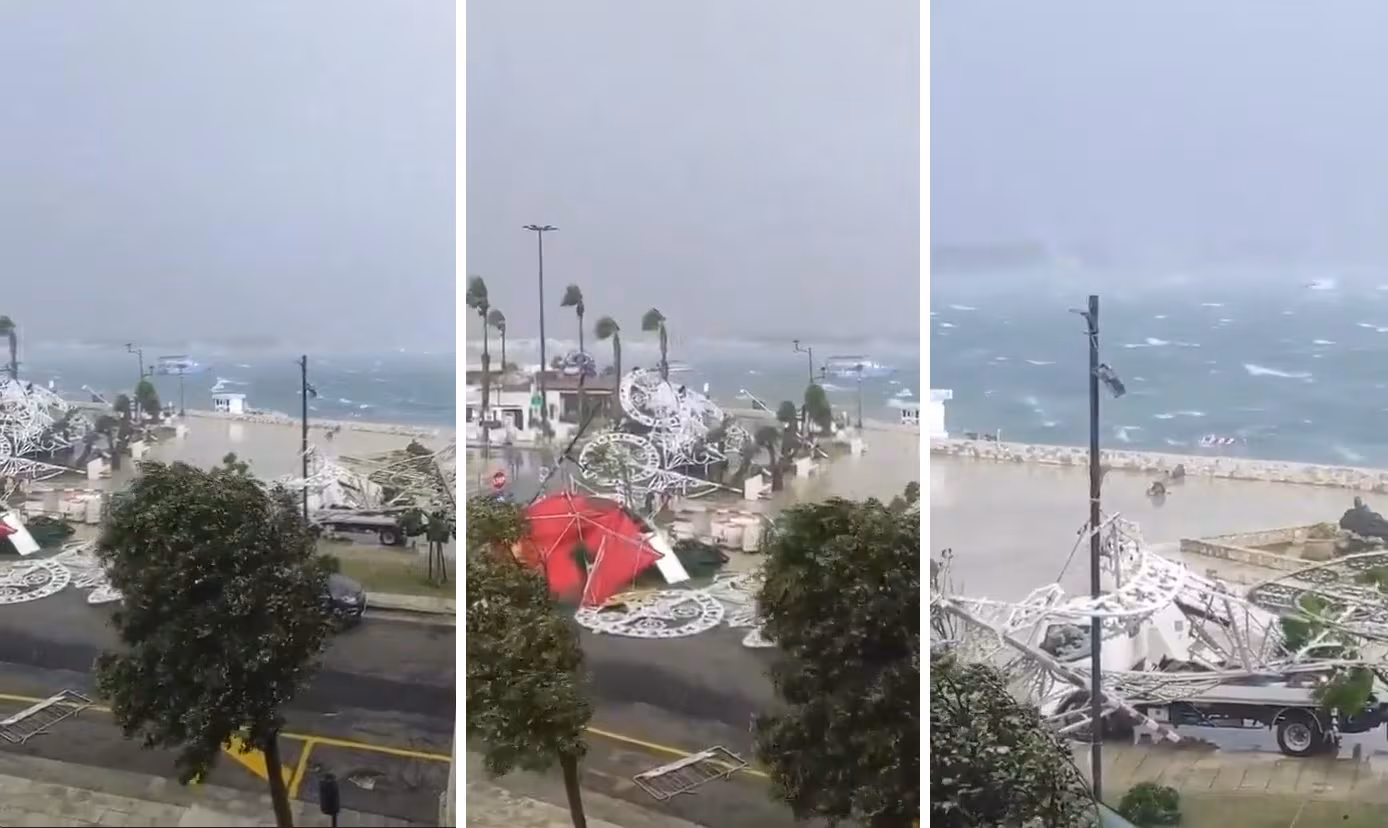 Tornade à Porto Cesareo, c'est en fait une « rafale » qui a causé les dégâts : quelle est la différence