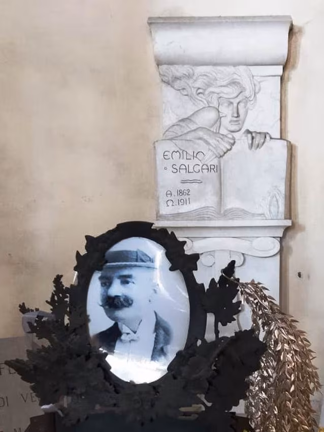 Le tombeau de Salgari à Vérone