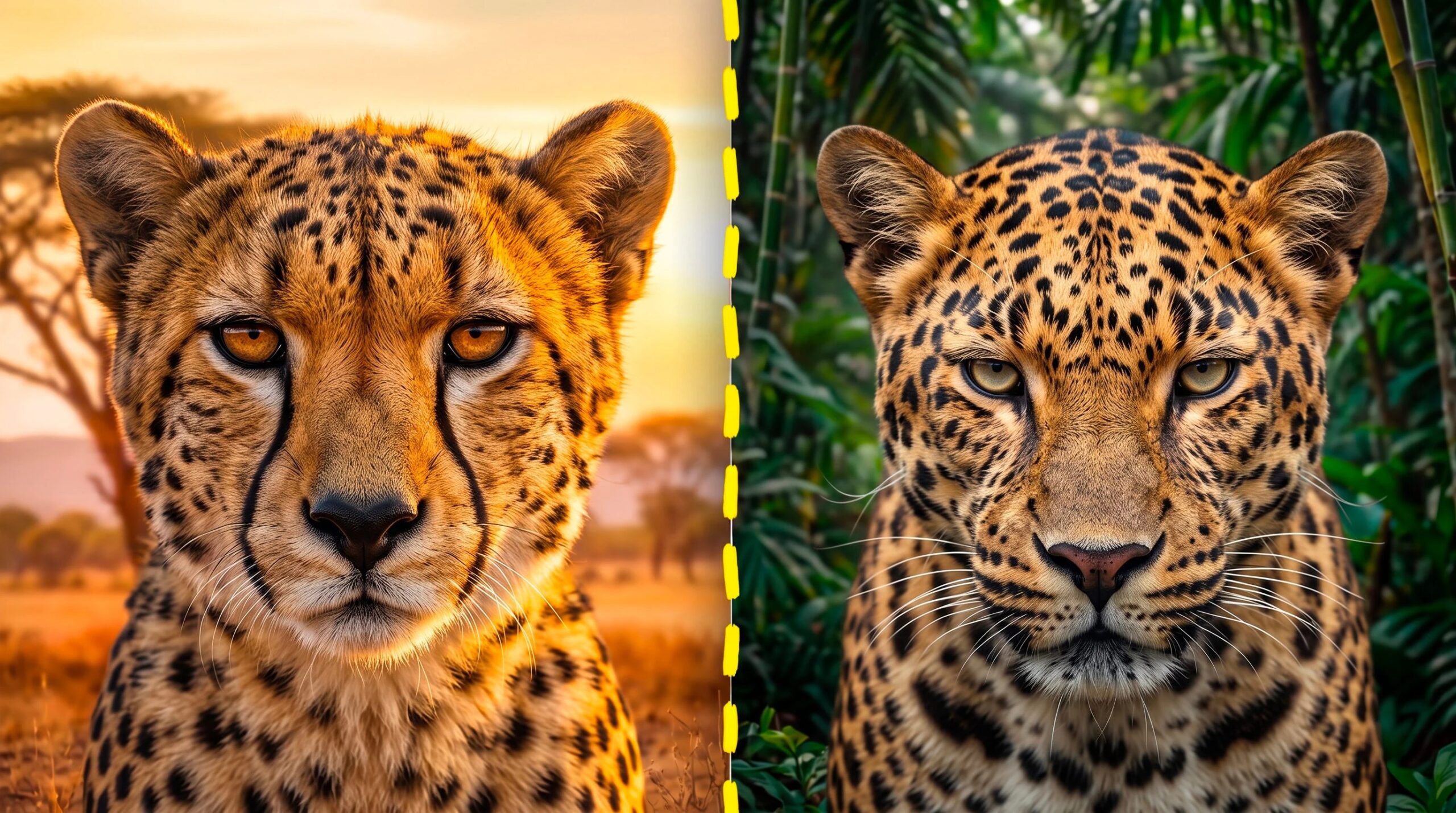 Qui est le plus rapide entre le guépard et le léopard et les différences dans la reconnaissance des deux félins par leurs taches et leur physique