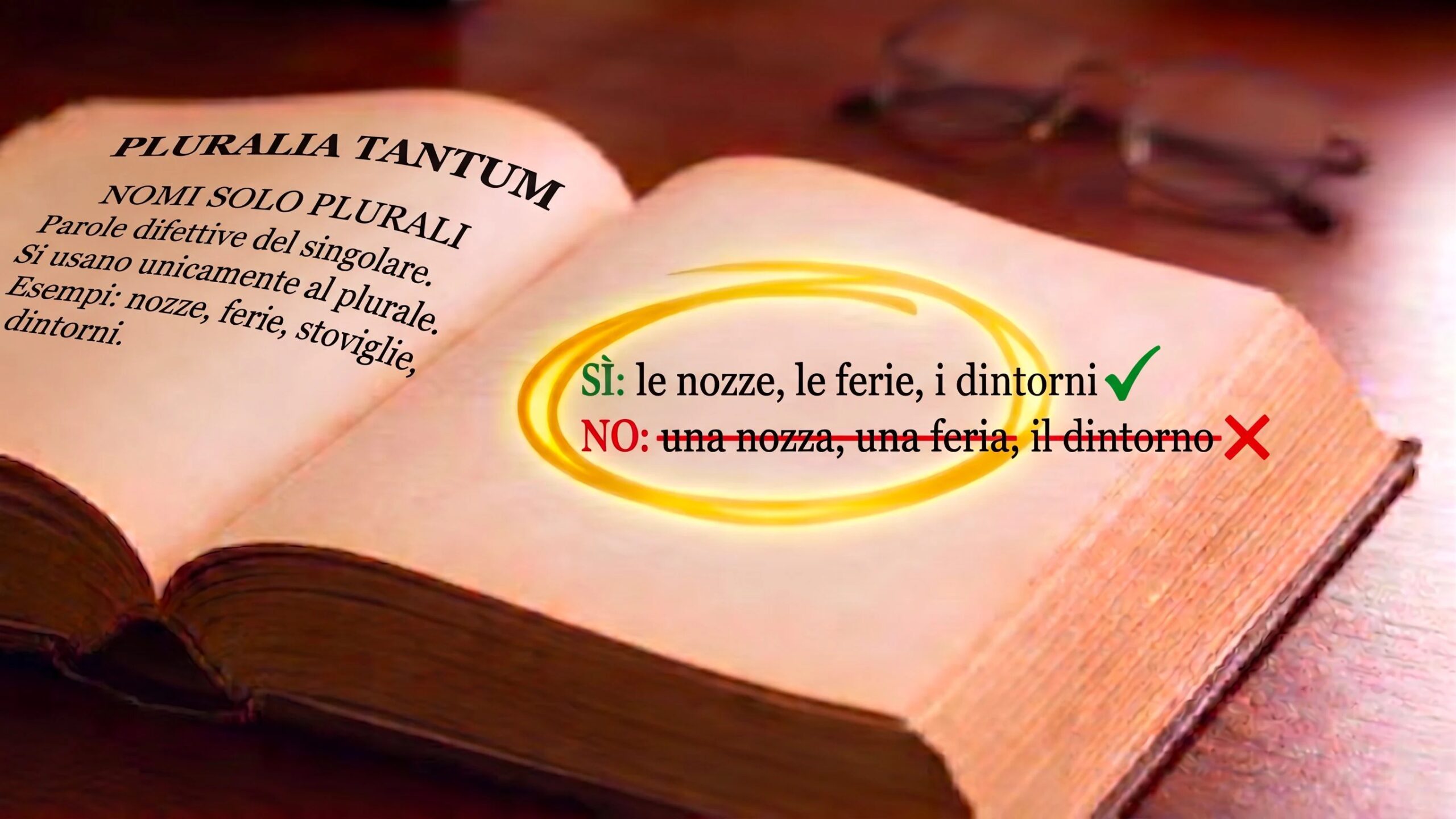 Les mots italiens qui n'existent qu'au pluriel : les noms défectueux des vacances aux mariages et environs