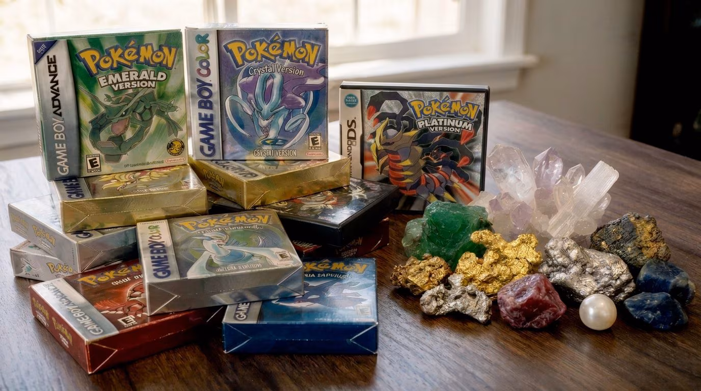 La science derrière le jeu Pokémon nomme l'or, l'argent ou le rubis : des métaux aux pierres précieuses