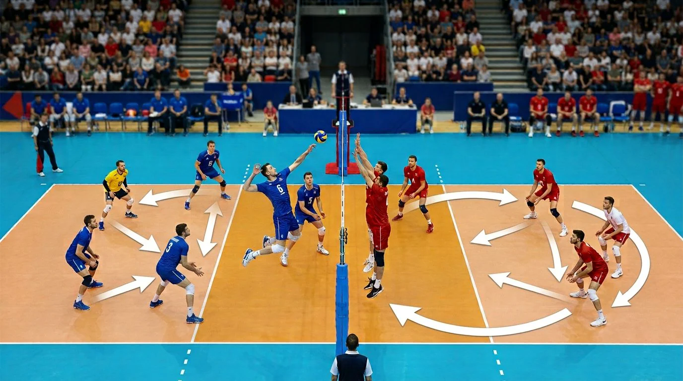 Passeur, libéro, opposé : les rôles clés du volley expliqués par la géométrie