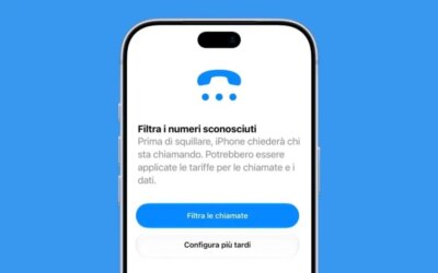 Arrêtez les appels spam sur iPhone en Italie, comment activer la fonction pour interroger des inconnus