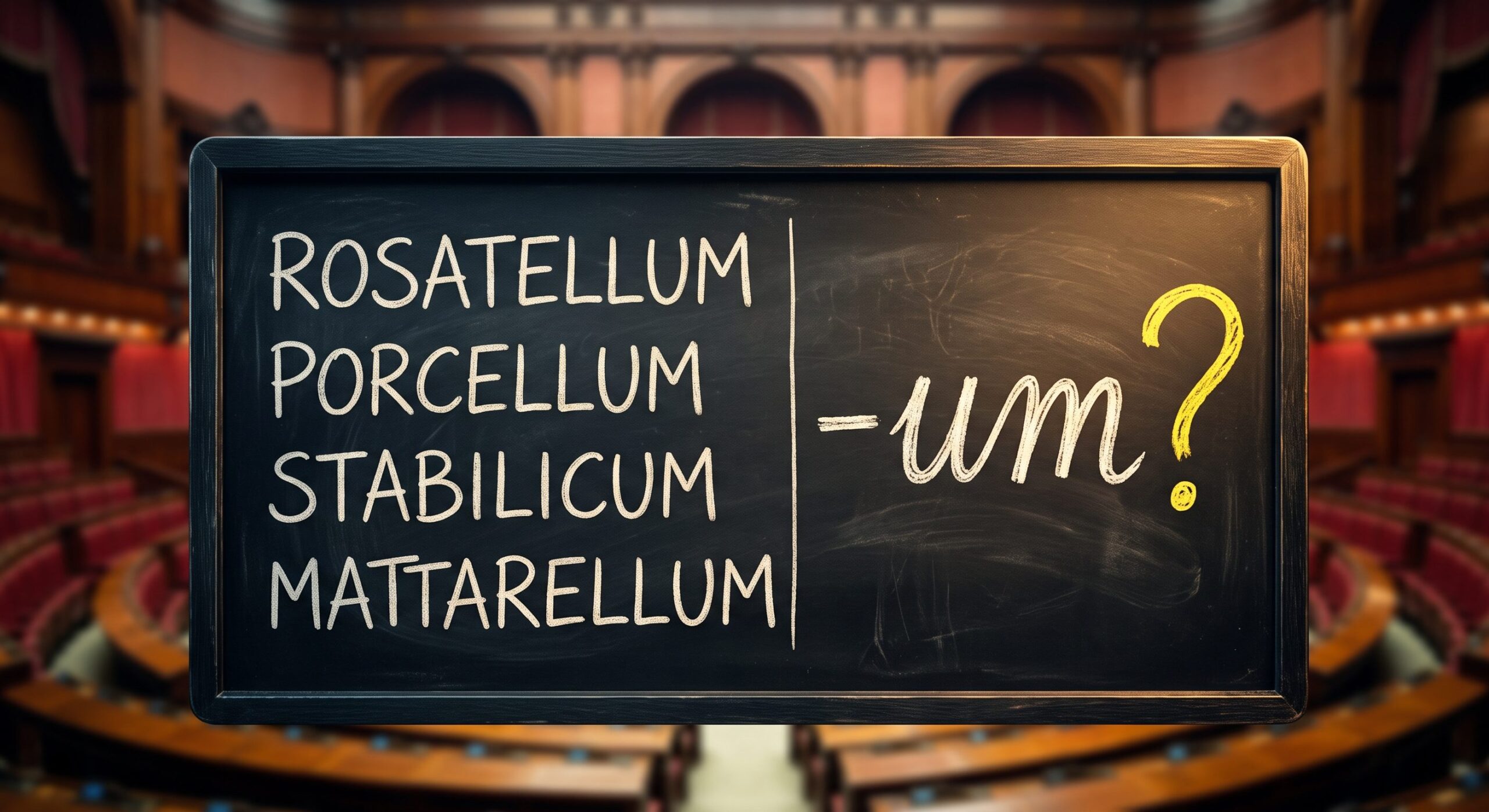 Rosatellum, Mattarellum, Stabilicum : pourquoi les lois électorales ont des noms se terminant par -um