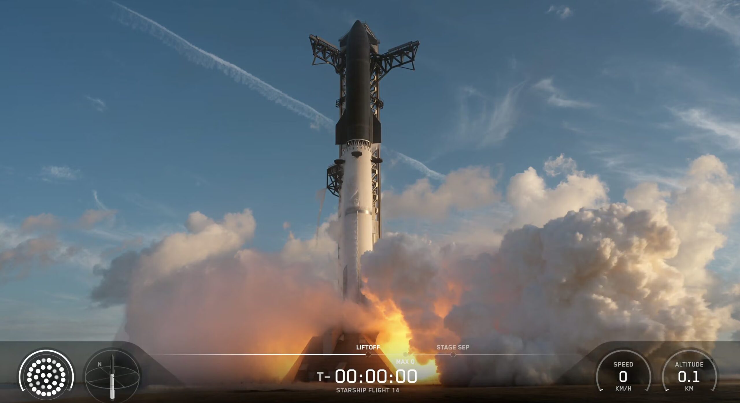 SpaceX lance le premier vol orbital de Starship, transportant 26 satellites Starlink V3
