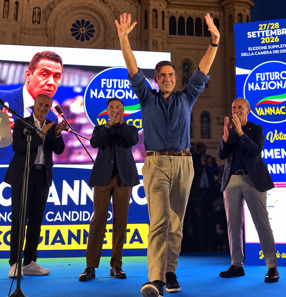 Vannacci sur la place pour Giannetta