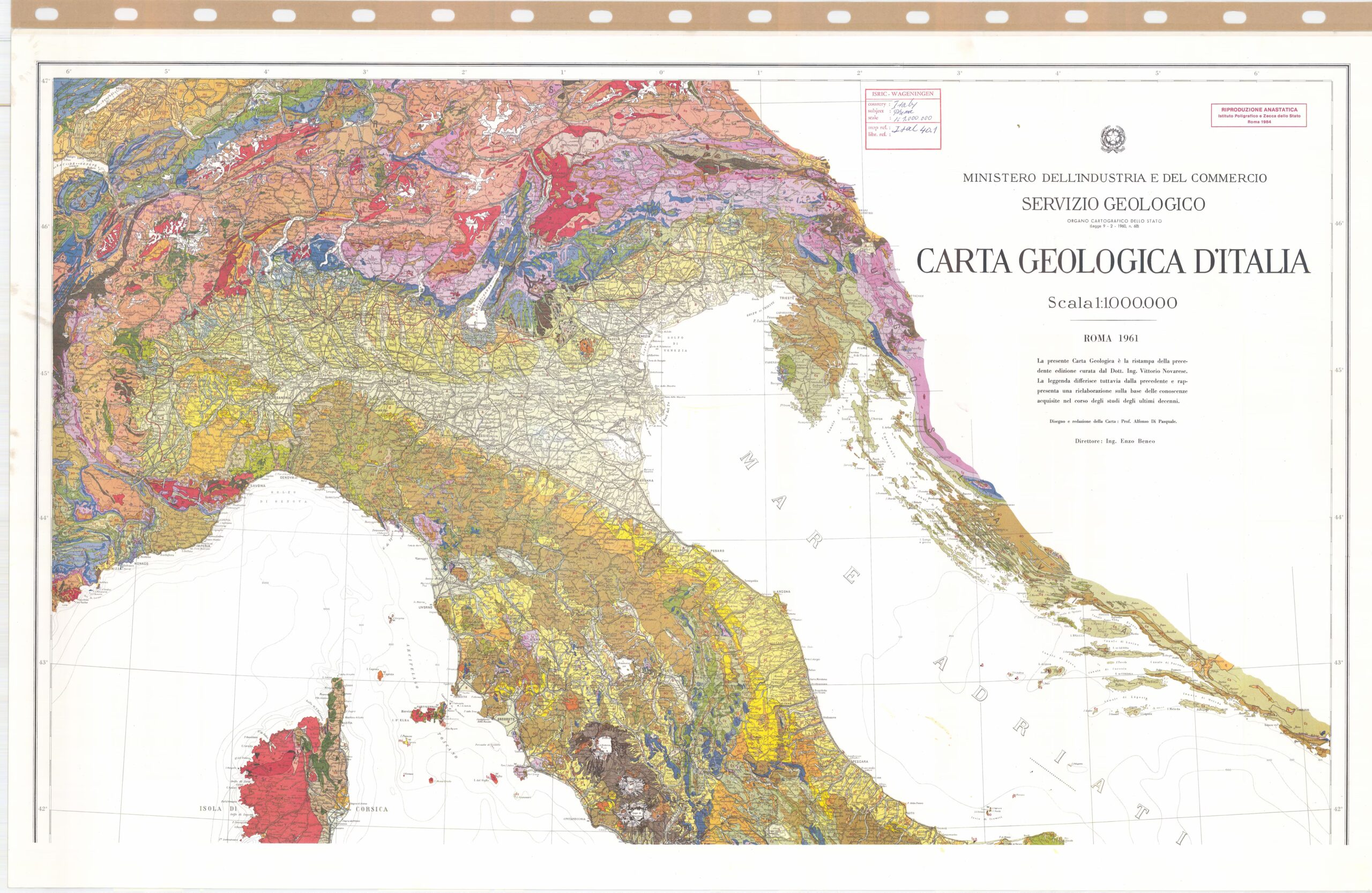 Pourquoi on refait la carte géologique de l'Italie à l'échelle de 1 à 50 000 : le projet CARG de 636 feuilles