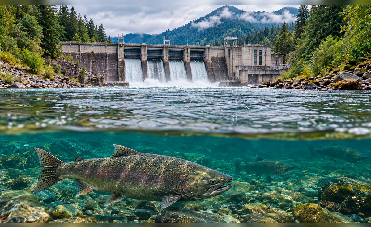 Entre 1913 et 1927, un magnat a construit 2 barrages pour alimenter une ville aux États-Unis : après un siècle, leur démolition a rendu le saumon à la rivière.