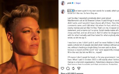 Pauvre Pink, seulement elle a fait pire qu&rsquo;Ed Sheeran
