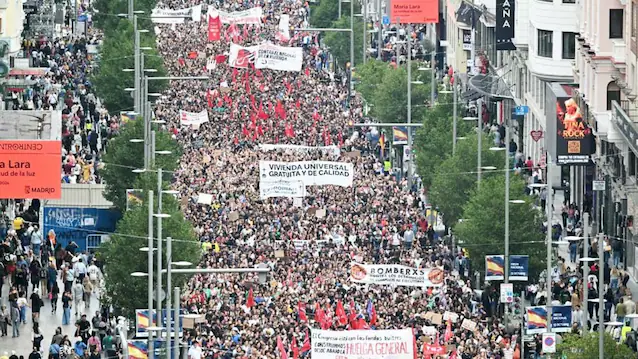 Manifestation madrilène
