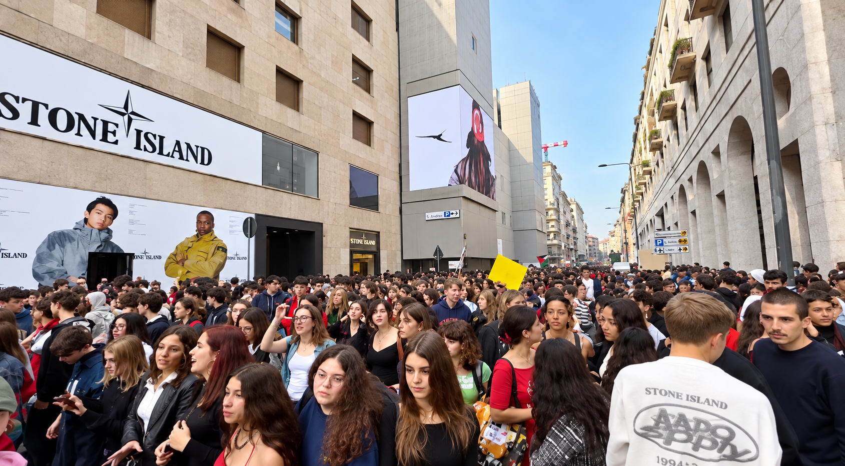 La manifestation pacifique du vendredi 16 octobre à Milan sur l'école et le coût élevé de la vie (photo MilanoToday) La manifestation pacifique du vendredi 16 octobre à Milan sur l'école et le coût élevé de la vie (photo MilanoToday)