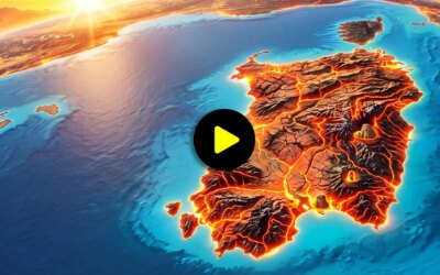 La Sardaigne n&rsquo;était pas rattachée à l&rsquo;Italie : l&rsquo;origine géologique, les volcans et la rotation de 90°